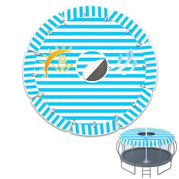 Trampoline Shade Cover 16 Foot , Trampoline Cover 16 Ft Round with Air Vent Anti UV Trampoline Tent 16ft Trampoline Top Cover for 16Ft No Standing Water Suitable