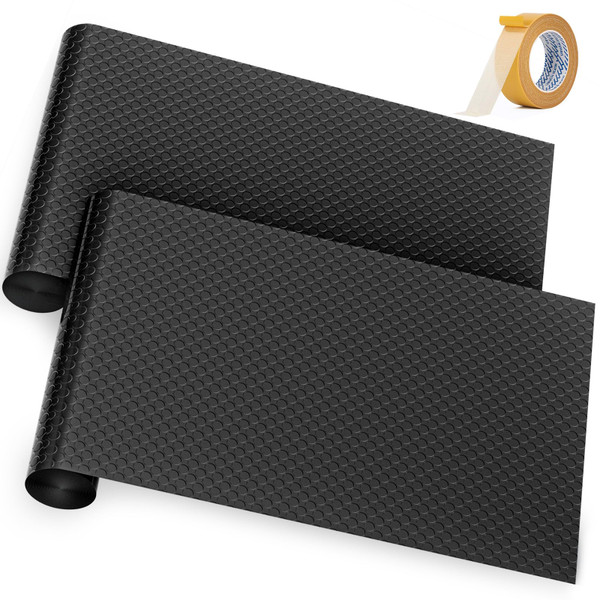 Premium Garage Floor Mat, Commercial Grade Heavy Duty Parking Mat for Garage Floor, Golf Cart Parking, Water/Stain Resistant Floor Runner (Black Coin, 2 Rolls x 4 x 6.5 Feet)