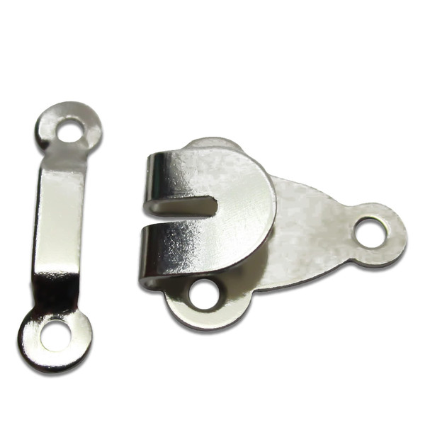 Hook and Eye Closures Sew on Hook and Eye Metal Pants Hook and Eye Set of 12 Light Nickel