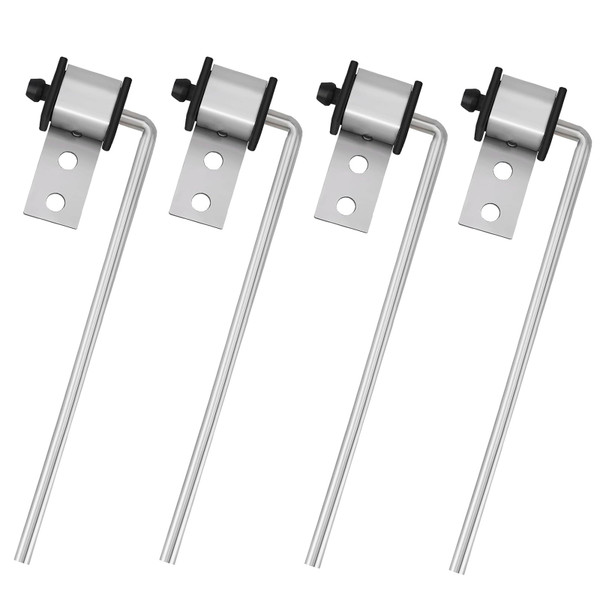 CAROTUPY Heavy Duty 304 Stainless Steel Exhaust Hanger Rod -3/8" Rod 10" Long Muffler Hanger Exhaust Hanger (4 Pack)