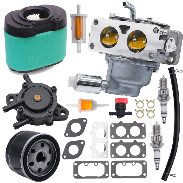 JDLLONG Z525E Carburetor Carb For John Deere Z525E Zero Turn 48" Mower for 724CC Engine Lawn Tractor Carb with Air Filter Oil Filter Fuel Pump Kit