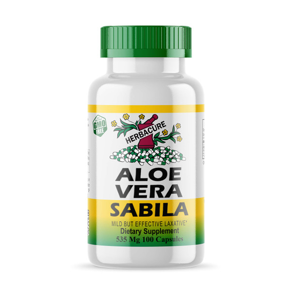 Herbacure Aloe Vera Sabila (1070Mg per Serving) 100 Capsules