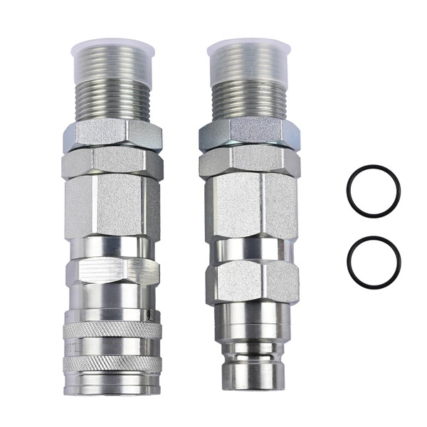 Getfarway AT312877 Hydraulic Quick-Connect Coupler Compatible With John Deere 332 326D 280 332D 325 333D 270 328 328D 260 Replace KV13884