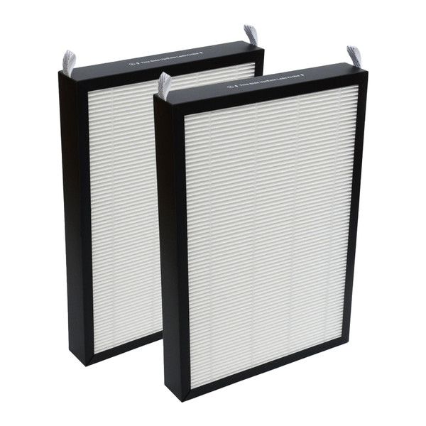 PUREBURG Replacement Filter Compatible with Nuwave OxyPure 47001 47002 47003 & 47004 Air Purifiers,2-Pack H13 True HEPA Activated Carbon 2-in-1