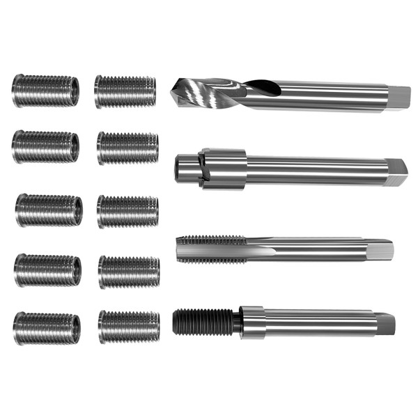 JMSMSH M10*1.25 Metric Thread Repair kit,10 24.5MM Stainless Steel Inserts