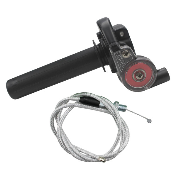 Universal Motorcycle Throttle Grip 7/8" 22mm Quick Twister with Throttle Cable Handle Grip for KLX CR CRF EXC XR TTR CB SSR CRF50 CRF230 50 70 110 125 230 250 Dirt Pit Bike Motocross Motorbike (red)