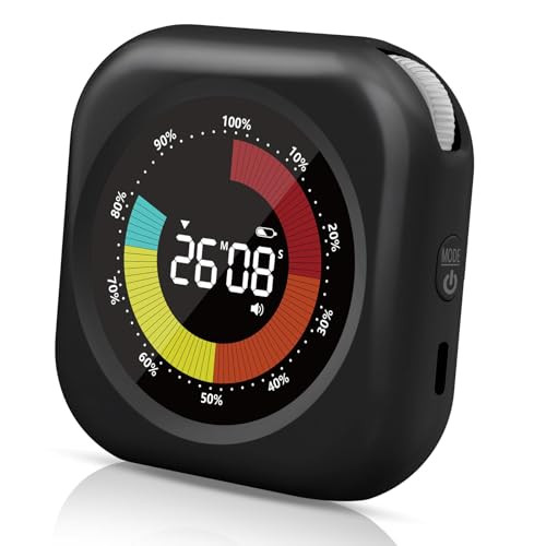 PERSUPER Visual Timer for Kids, 10 Hours Countdown/Up, with Rechargeable, 3 Volume Levels, 3 Brightness Display, and Magnetic, Homeschool Study Tool, Large Digital Timers for Classroom, Kitchen