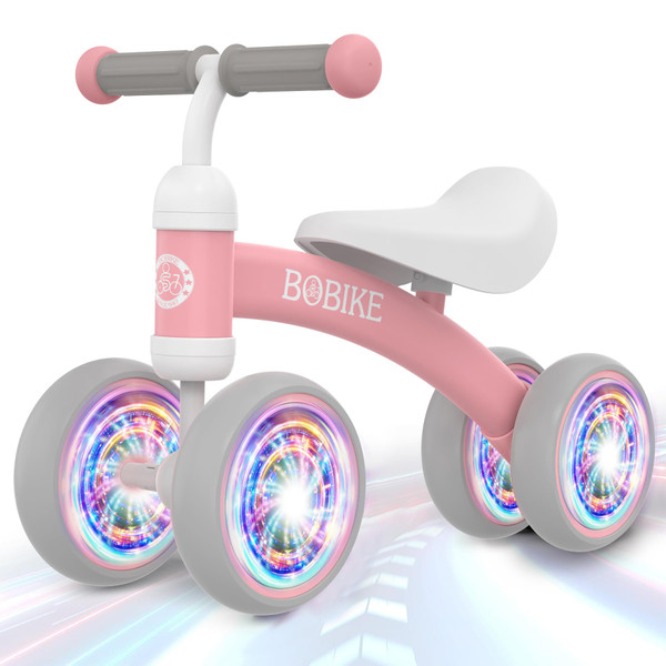 Baby Balance Bike Toys for 12-36 Months Kids Toy Boy and Girls Gifts Toddler Best First Birthday Gift Children Walker No Pedal Infant 4 Wheels Bicycle (Colorful, Pink-Light) Baby Balance Bike Toys for 12-36 Months Kids Toy Boy and Girls Gifts Toddler Best First Birthday Gift Children Walker No Pedal Infant 4 Wheels Bicycle (Colorful, Pink-Light)