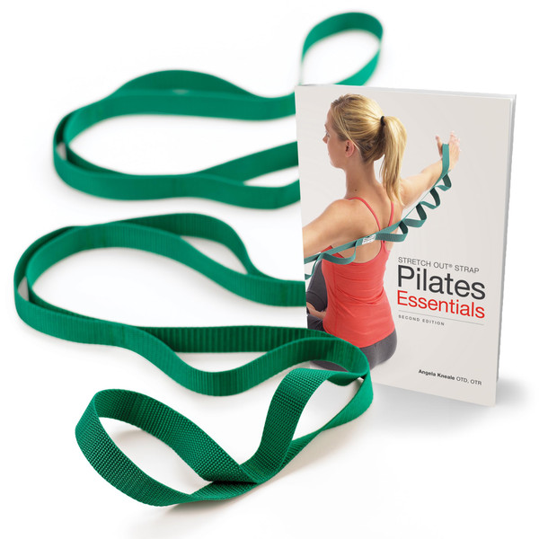 OPTP The Original Stretch Out Strap With Exercise Pilates Essentials Book - USA Made Top Choice for Physical Therapy, Pilates Stretching or Knee Therapy