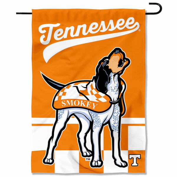 College Flags & Banners Co. Tennessee Volunteers Mascot Vols Smokey Double Sided Garden Yard Flag