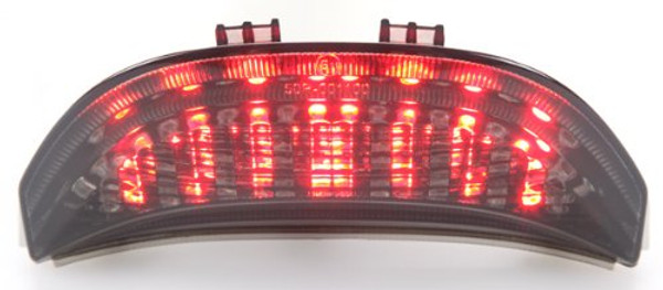 Motodynamic Integrated Sequential LED Tail Lights Smoke Lens fits Honda CBR-600RR 2003-2006, CBR-1000RR 2004-2007