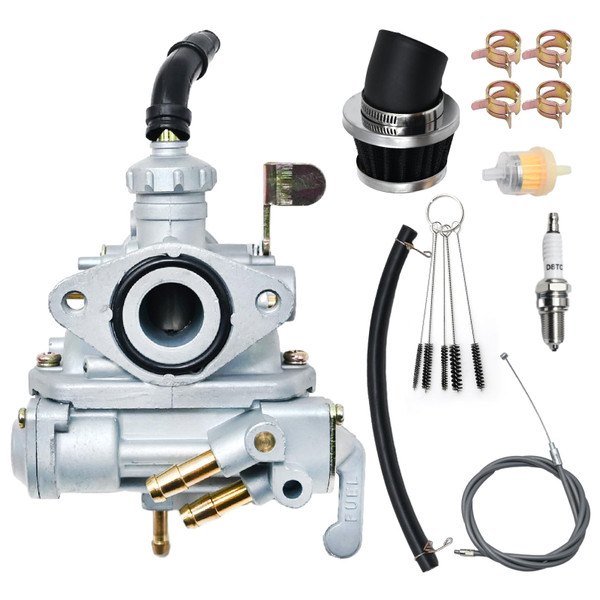 laffoonparts CT70 Carburetor Carb with Throttle Cable & Air Filter Replacement for Honda CT70 CT70H CT 70 K0 K1 K2 K3 1969-1977 Trail Bike Engines