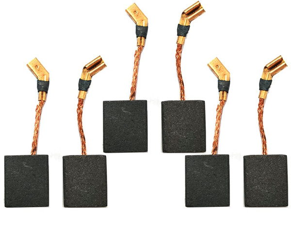 DWE43116, Carbon Brushes Suitable For DeW-LT 4-1/2" (115mm) / 6" (150mm) Angle Grinder With Trigger Drip 6Pcs