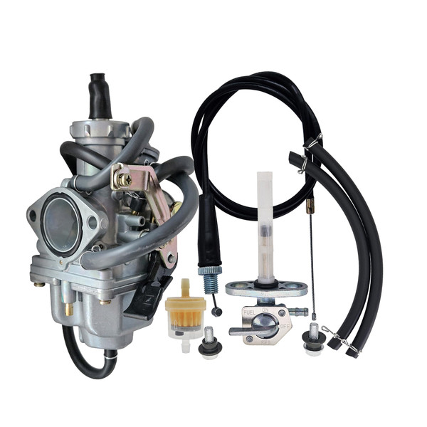 MothAr CRF 150F Carburetor For Honda CRF150F 2003-2014 Carb w/Throttle Cablev and Fuel Petcock valve