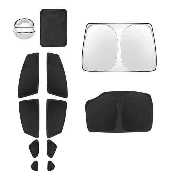 10pcs Car Window Shades for Toyota Prius Hatchback 2010-2015 (Not Prius C or Prius V) Accessories,Windshield Side Rear Full Sunshade,Sun Visor UV Blocking, Privacy Protection for Camping Outdoor