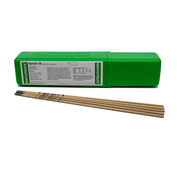 Rockmount Tartan B Welding Electrode: 1/8" Dia., For Mild-Steel and Galvanized Repair - 1 lbs
