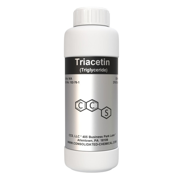 Triacetin (Glycerol Triacetate) - Premium-Quality Industrial and Laboratory Grade (500mL (16 Fl Oz))