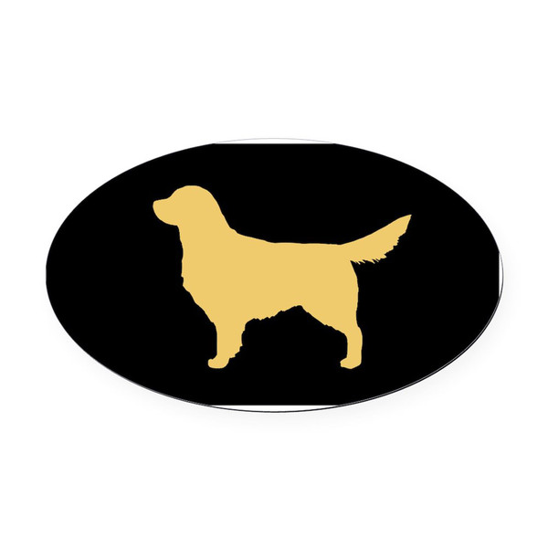CafePress Golden Retriever Hitch Cover Euro Oval Car Bumper Magnet CafePress Golden Retriever Hitch Cover Euro Oval Car Bumper Magnet