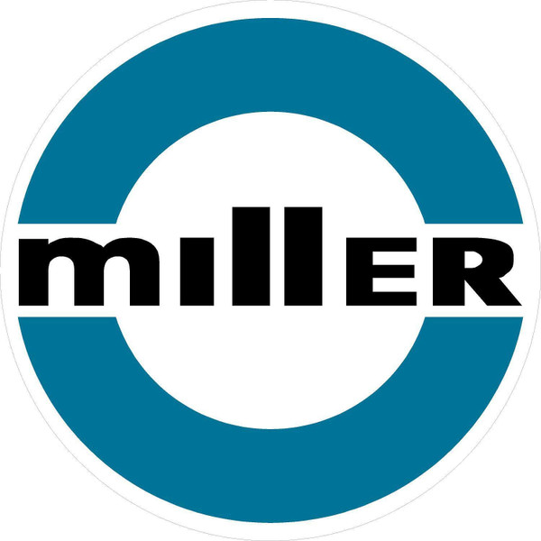 2 Pack Vinyl Sticker Decal Miller Welder 1980 Vinyl Decal, 2 in. x 2 in.