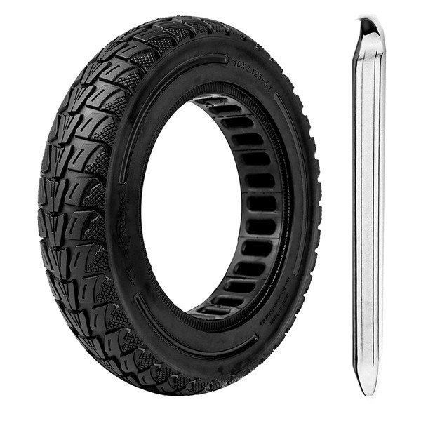 10X2.125 Inch Solid Tires for Electric Scooter, 50/75-6.1 Replacement Wheel, 10X2.125 Rubber Tyre for Gotrax G4/XR/VR& Turboant X7 MAX/Pro/M10& F25& Xiaomi M365/Pro/Pro 2/1S Black (1PCS)