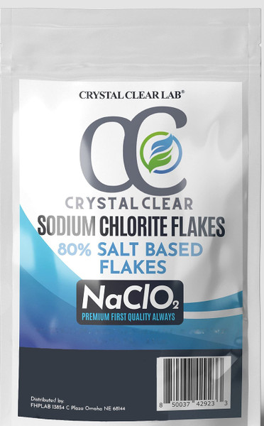 Sodium Chlorite Flakes, 80% Tech Grade -1000g 1 Kg Clorito de Sodio