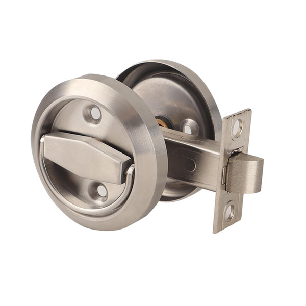 Dixiao 304 Stainless Steel Round Hidden Recessed Cup Door Lock, Doorknobs, Door Locker, Flat Door Knob Passage Lock