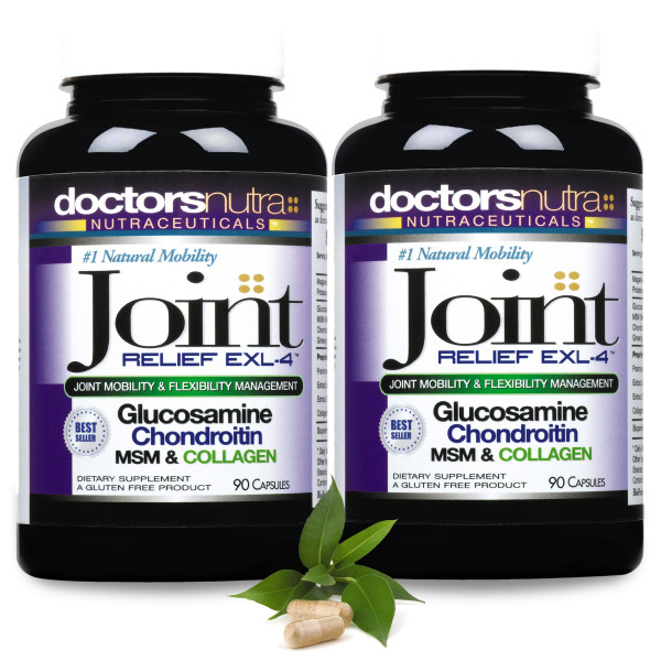 Doctors Nutra Nutraceuticals Joint Support Supplement (Pack of 2) with Glucosamine, Chondroitin, MSM and Turmeric