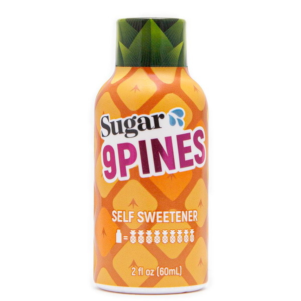 Make Yourself Taste Sweeter with Sugar Splash - 9Pines 2oz Pineapple Shot and Cocktail Mixer (1-Pack Single Shot) - for Men and Women - Taste Better with the Power of 9 Whole Pineapples