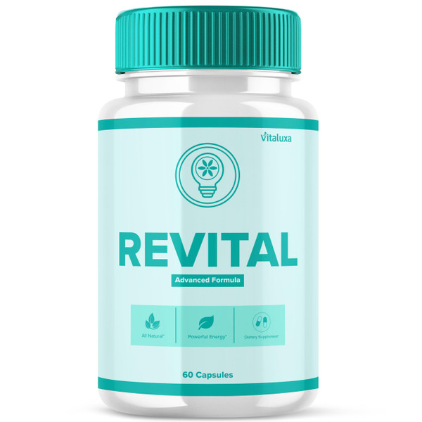 Revital Capsules, Revital Cactus Supplement Pills Premium Advanced Formula for Overall Health & Wellness, Re Vital All Natural Blood Support for Men Women Revitale Plus Vitamins (60 Capsules)