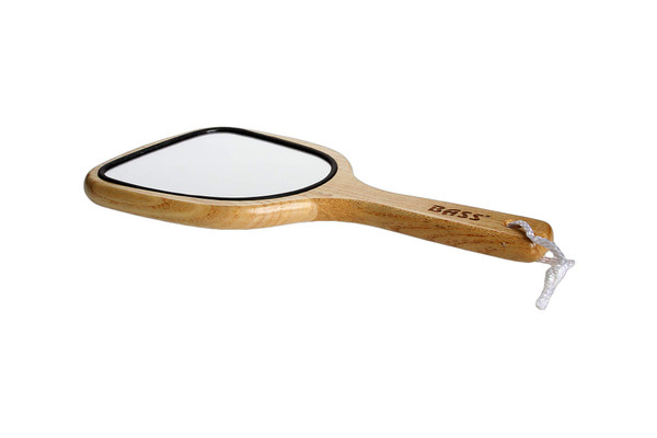 Bass Brushes Lrg Wood Hand Mirror, 1 EA