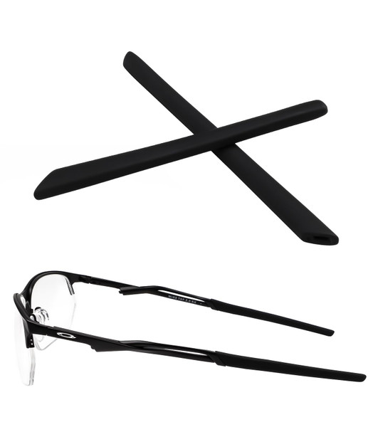 Replacement Earsocks Rubber Temple Sleeve for Oakley Wire Tap 2.0 OX5152 Eyeglasses Frame, Black Ear Sleeves