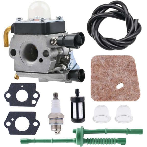 Bynor FS38 Carburetor Kit Fit For Stihl FS38 FS45 FS46 FS55 KM55 FS85 FS80 String Trimmer Weed Eater Parts W/Maintenance Kit Replaces 4137 120 0606 4137 120 0608 4137 120 0614 C1Q S97