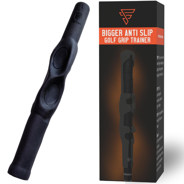 FYCO Golf Grip Trainer Anti-Slip and Larger Design (23CM), for Men and Women. Golf grip trainer to Train Proper Hand Positioning and Achieve Better Hits. Designed for right handed golfers