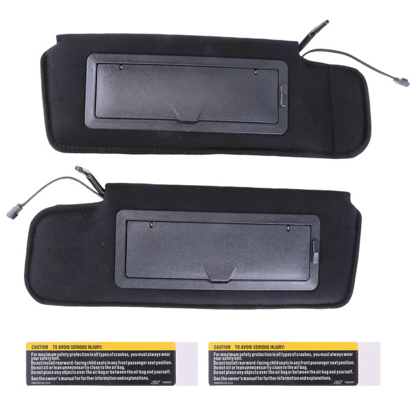 Sun Visor with Upgraded Bright LED Lights, A Pair Left Driver & Right Passenger Side Sun Visors Compatible with Corvette C4 1984-1996 8Cyl 5.7L Replaces 12459827 14081826