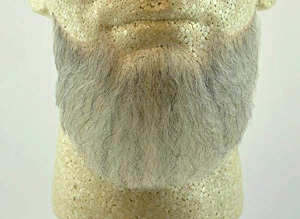 Full Chin Beard LIGHT GREY w/ Spirit Gum - REALISTIC! Perfect for Theater and Stage - Reusable! 2023