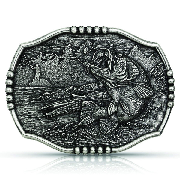Montana Silversmiths Outdoor Wildlife Series Attitude Western Belt Buckle (Start of the Fight)