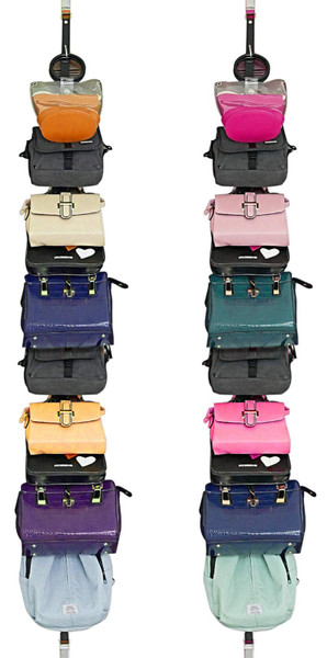 OVOY Bag-Organizer-Rack-Holder Purse Hanger for Door - 20 Hooks for Handbags for Closet and Door 2Pcs-Fit Door Thickness 1.3-1.5" (Black, 2PCS(Fit Door Thickness 1.3-1.5")) OVOY Bag-Organizer-Rack-Holder Purse Hanger for Door - 20 Hooks for Handbags for Closet and Door 2Pcs-Fit Door Thickness 1.3-1.5" (Black, 2PCS(Fit Door Thickness 1.3-1.5"))