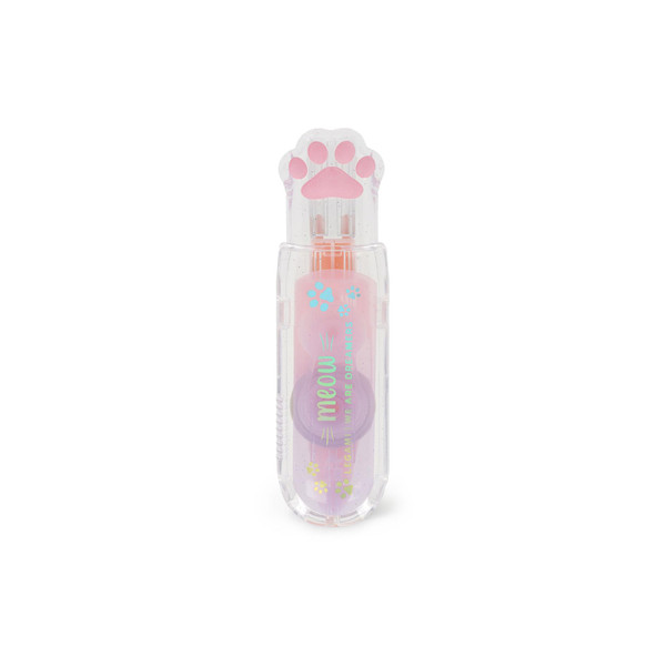 LEGAMI - Correction Tape - Meow Dry White Ideal for School and Office Correction Roller for Kids Teens Adults Cat Paw Stationery Set Retractable Tip Kitty Theme