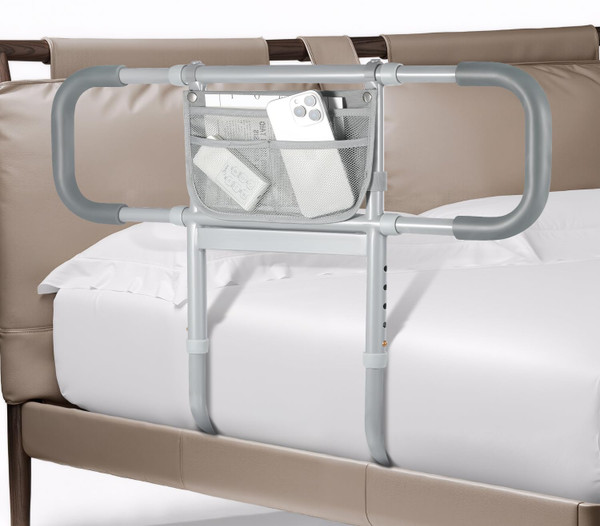 Bed Rails for Elderly Adults Safety, Extended Beds Assist Rail for Seniors with Motion Sensor Light - Adjustable Side Bed Guard Rails Handle Support Bar with Storage Bag, Fit King Queen Full Twin Bed