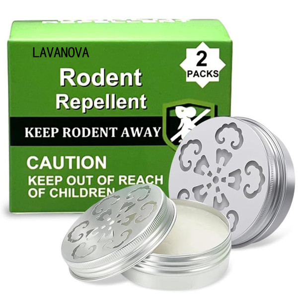 Rodent Repellent for Car Engines, Mice Repellent for Car, RV Mouse Repellent, Keeping Rodents Out of House Garages, Rat Deterrent, Peppermint Oil to Repel Mice and Rats Indoor and Outdoor- 2P