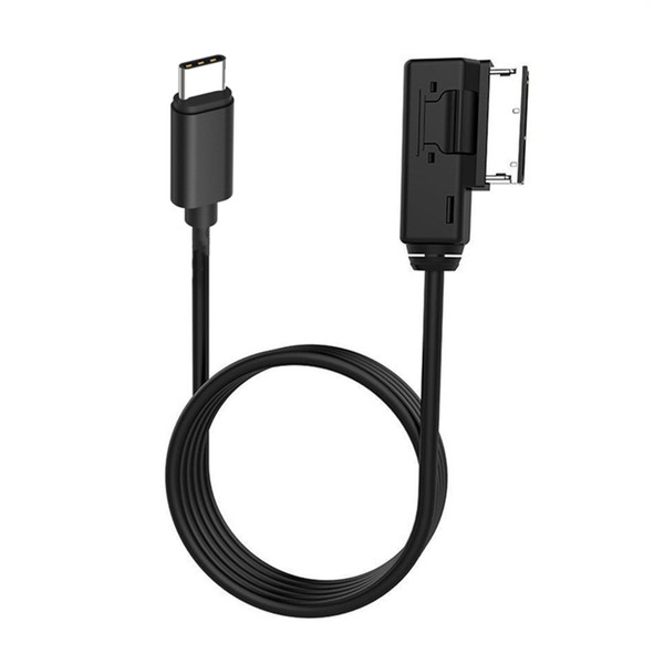 AMI to Type C AUX Cable MDI MMI Adapter, Compatible with IP 15 Pro Max Pad Pixel 2 XL U11/U12+ Moto Z2 for A3/A4/A5/A6/S5/A8 with MMI 3G+ Sytem(AUX Only, No Charging)