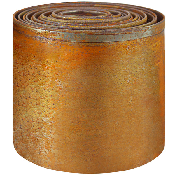 Meyoppm Corten Steel Garden Edging 5.5" x 32.8', Metal Rusted Landscape Edging Sturdy Garden Long Strips, Metal Edging for Landscaping, Metal Garden Edging for Lawns,Borders and Flower Beds