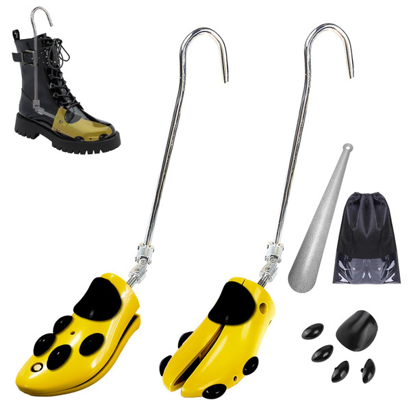 JJDPARTS Boot Stretchers for Cowboy Boots, Adjustable Boot Stretcher Women Men Wide Feet, High Instep & Wide Toe Box, Men’s Size 8-13, Women’s Size 9-14