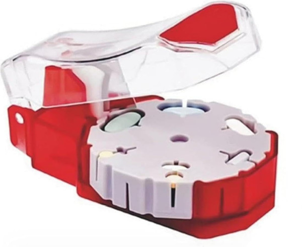 YRDGRG Pill Cutter - Pill Splitters for Small or Large Pills - Cuts up to 14 Different Shaped Pills or Vitamins with Self-Retracting Blade