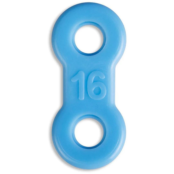 10 Pack: Replacement Straps for Anti-Snoring Appliance, 100% Latex Free Straps, EMA Compatible Straps, 13mm to 21mm (Blue (Firm), 16mm)