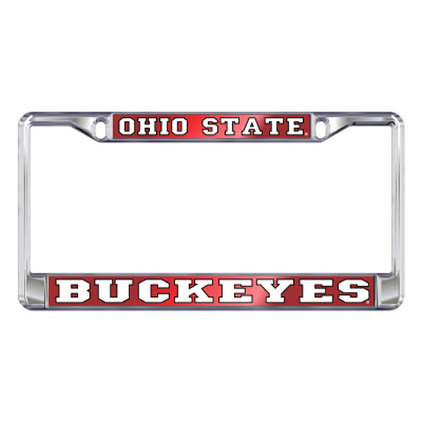 Ohio State Buckeyes Chrome License Plate Tag Frame