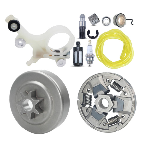 Hippotech 325"-7T Sprocket Cover Clutch Drum with Oil Pump for Stihl MS271 MS291 MS 291 271 Chainsaws with Needle Bearing Washer E-Clip Worm Gear Oil Filter Fuel Line Hippotech 325"-7T Sprocket Cover Clutch Drum with Oil Pump for Stihl MS271 MS291 MS 291 271 Chainsaws with Needle Bearing Washer E-Clip Worm Gear Oil Filter Fuel Line