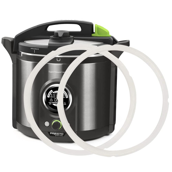 Sealing Ring for Presto Pressure Cooker 10 Qt 12 Qt Silicone Replacement Gasket Seal Ring for 0214304 0214405, 0214406, and 0214407 12-quart Presto Precise Pressure Canner 2 - Pcs Sealing Ring for Presto Pressure Cooker 10 Qt 12 Qt Silicone Replacement Gasket Seal Ring for 0214304 0214405, 0214406, and 0214407 12-quart Presto Precise Pressure Canner 2 - Pcs