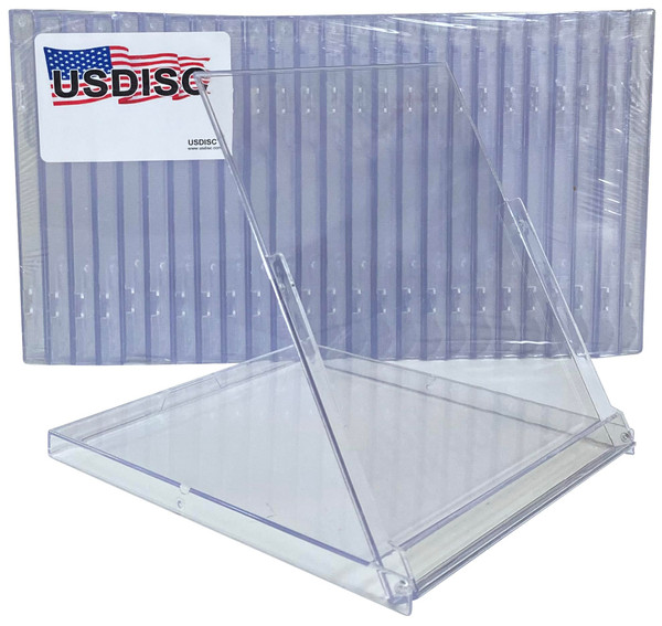 USDISC Calendar Display Case Standard 10.4mm, Clear, Pack of 100