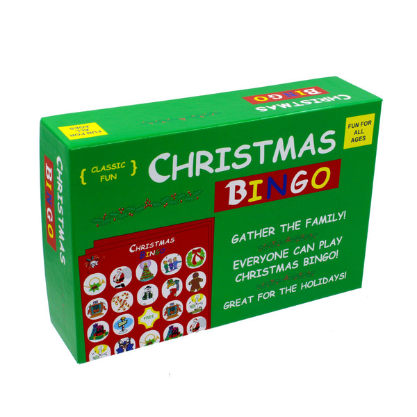 Christmas Bingo - The Original and Classic Version- Complete with Game Cards, Real Bingo Chips and Spinner!